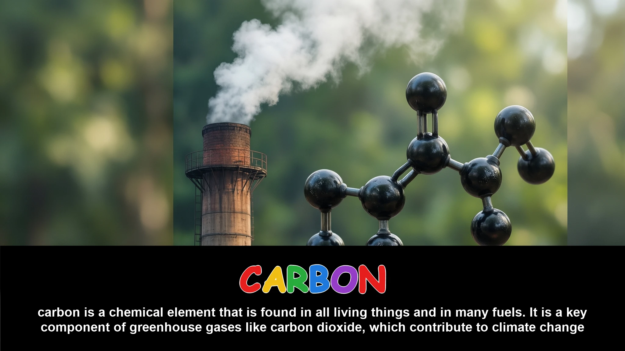 English Illustration for carbon